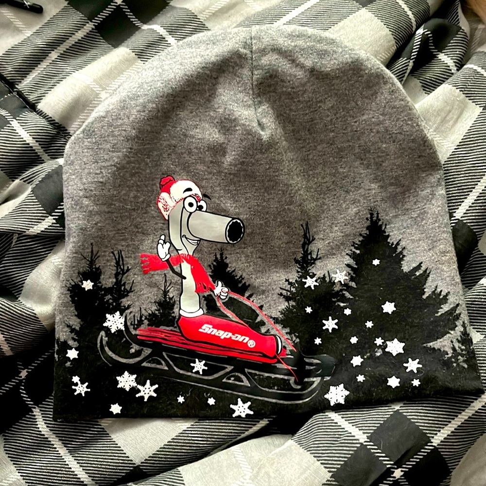 Toddler snap on beanie